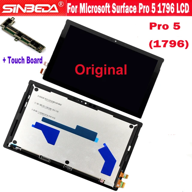 12.3original Pro5 Lcd For Microsoft Surface Pro 5 1796 Lcd Display Touch  Screen Digitizer Assembly Small Board Lp123wq1 Tools - Tablet Lcds & Panels  - AliExpress