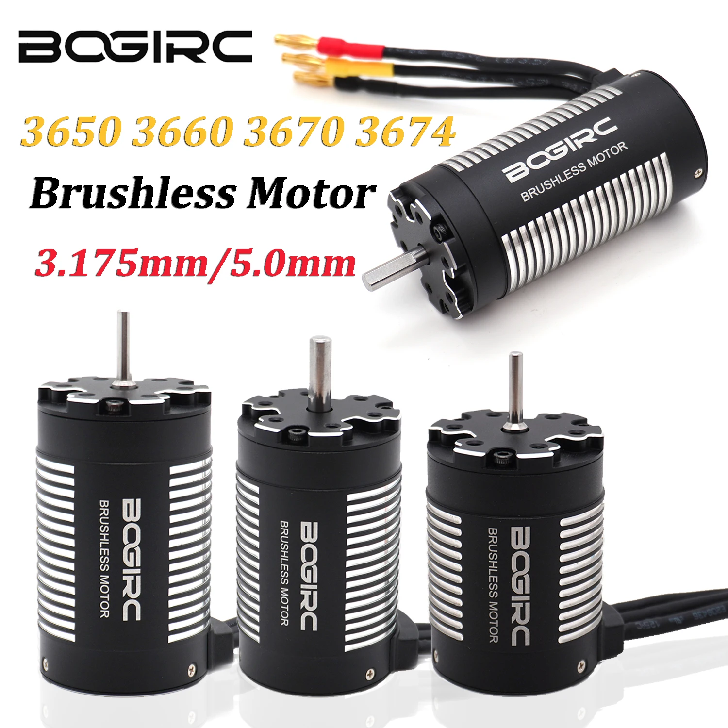 Moteur Brushless 3650/3660/4268 pour Drone Course, 3900KV, 3.175mm