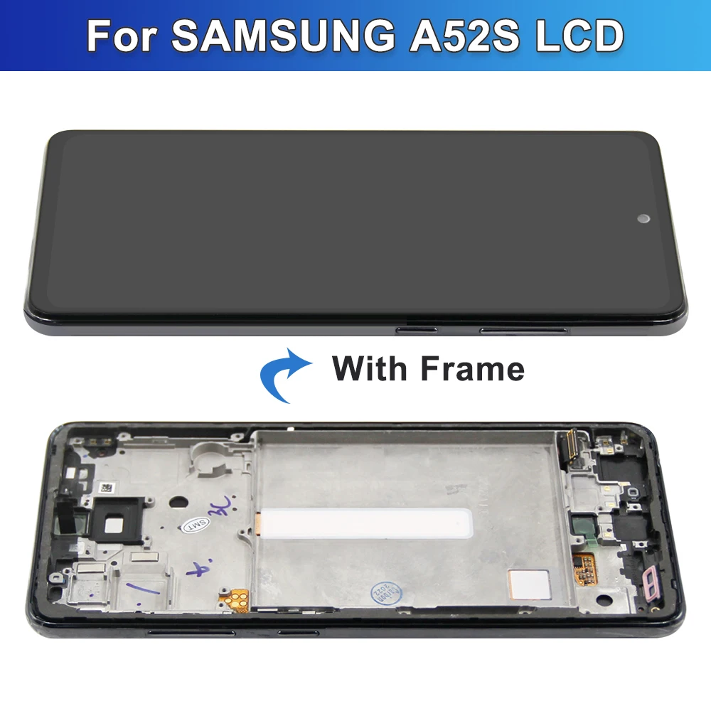 AMOLED LCD ÷ ġ ũ,  , Ｚ A52S A528, SM-A528B, SM-A528B, DS Ÿ ǰ
