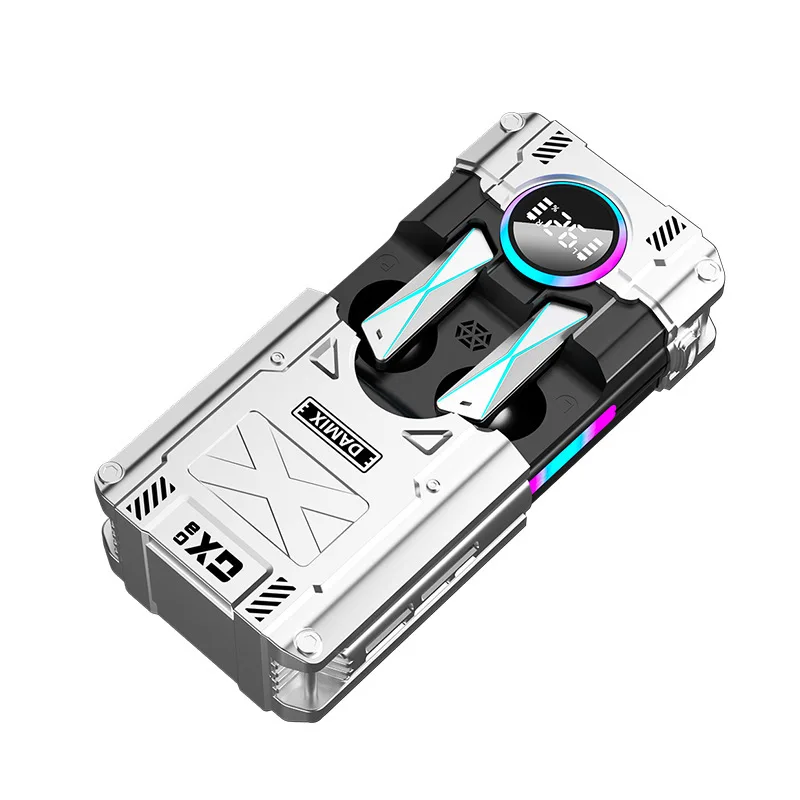 DX-08 TWS 블루투스 이어폰, 노이즈 캔슬링 이어버드, 무선 헤드폰, HD 통화 스테레오 스포츠 헤드셋, 스마트폰용 마이크 포함