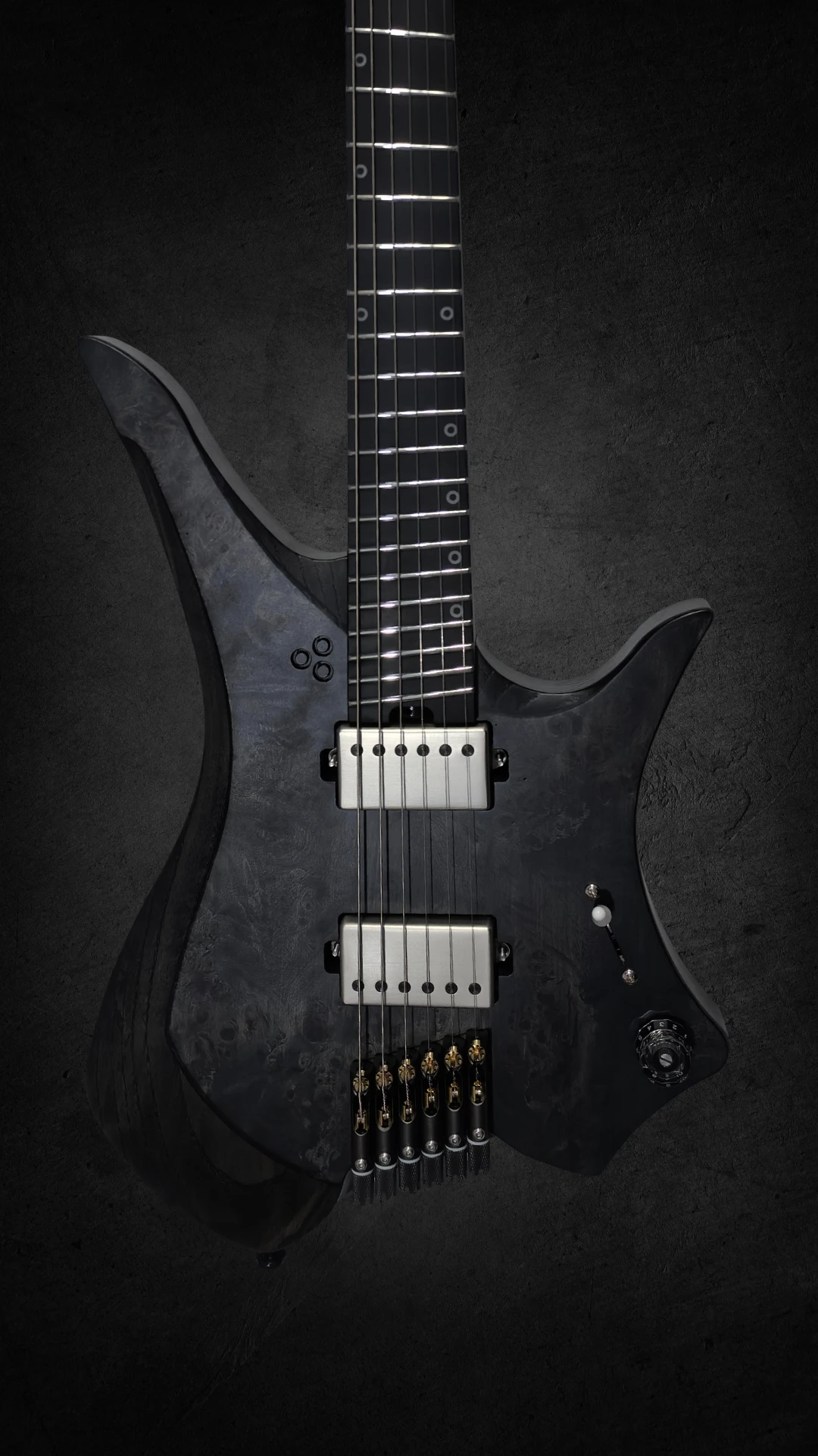 Electric Guitar GOC Guitars Vajra + 6 Onyx VH6BON