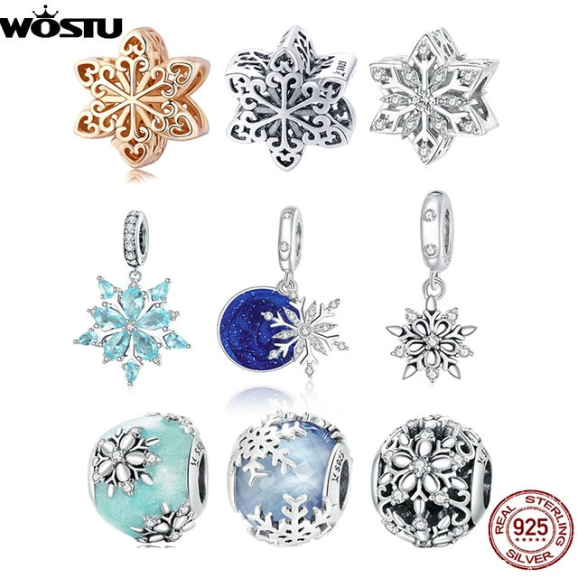 Sterling Silver Snowflake Charm, Charm Factory