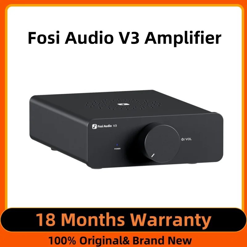 Fosi Audio V3 Stereo Power Amplifier 300W x2 TPA3255 Class D Mini Speaker Amp 2 Channel Audio Amplifier for Passive Bookshelf 1