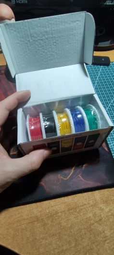 （5 Colors Mix Kit）UL1007 Wire PVC Insulation Tinned Copper Cable Stranded Electrical Line 30/28/26/24/22/20/18/16 AWG PCB Wire photo review