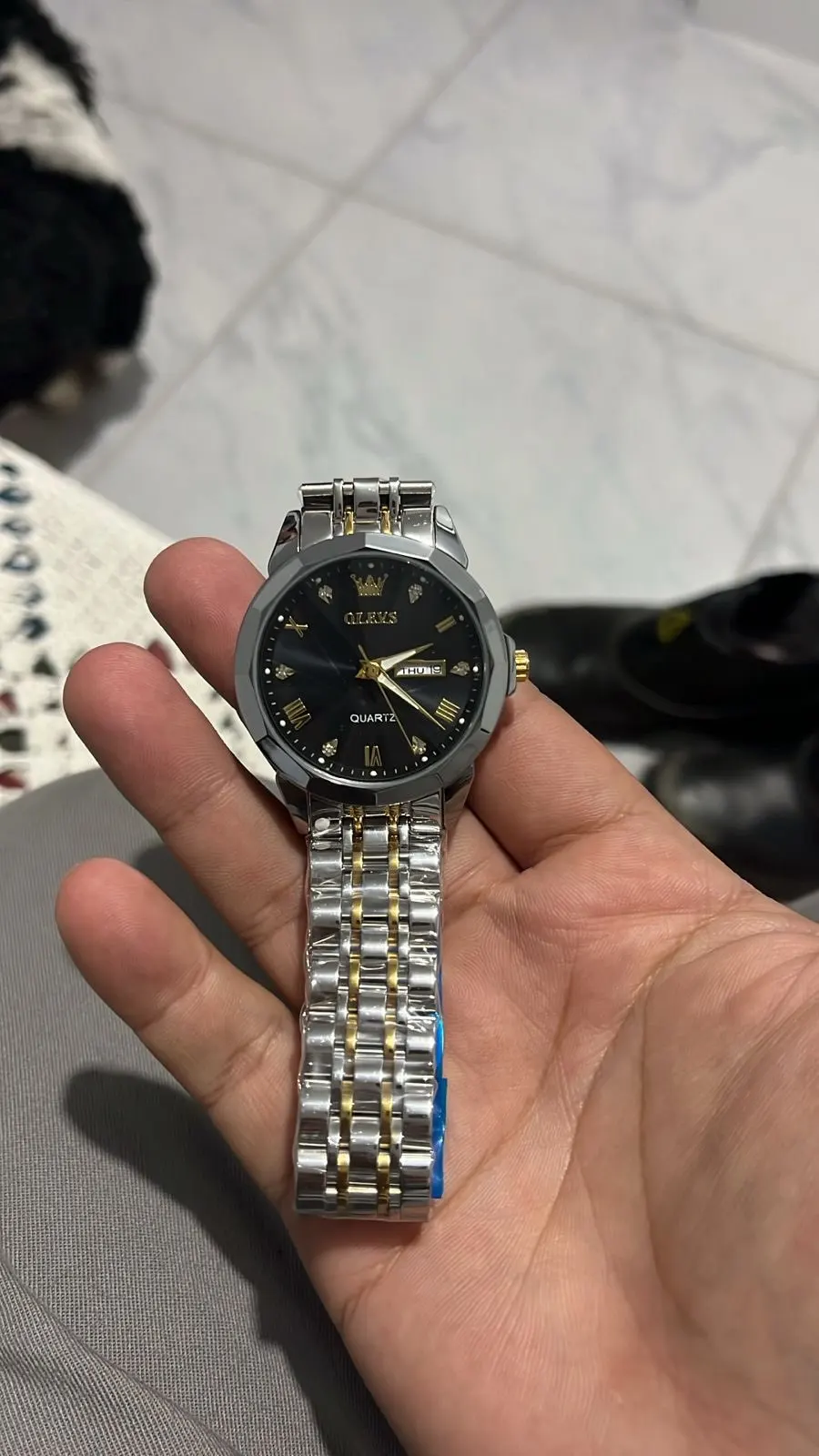 Relógio Masculino Luxo Clássico OLEVS 9931 Pulseira em Aço Inoxidável Quartzo à Prova D'água photo review