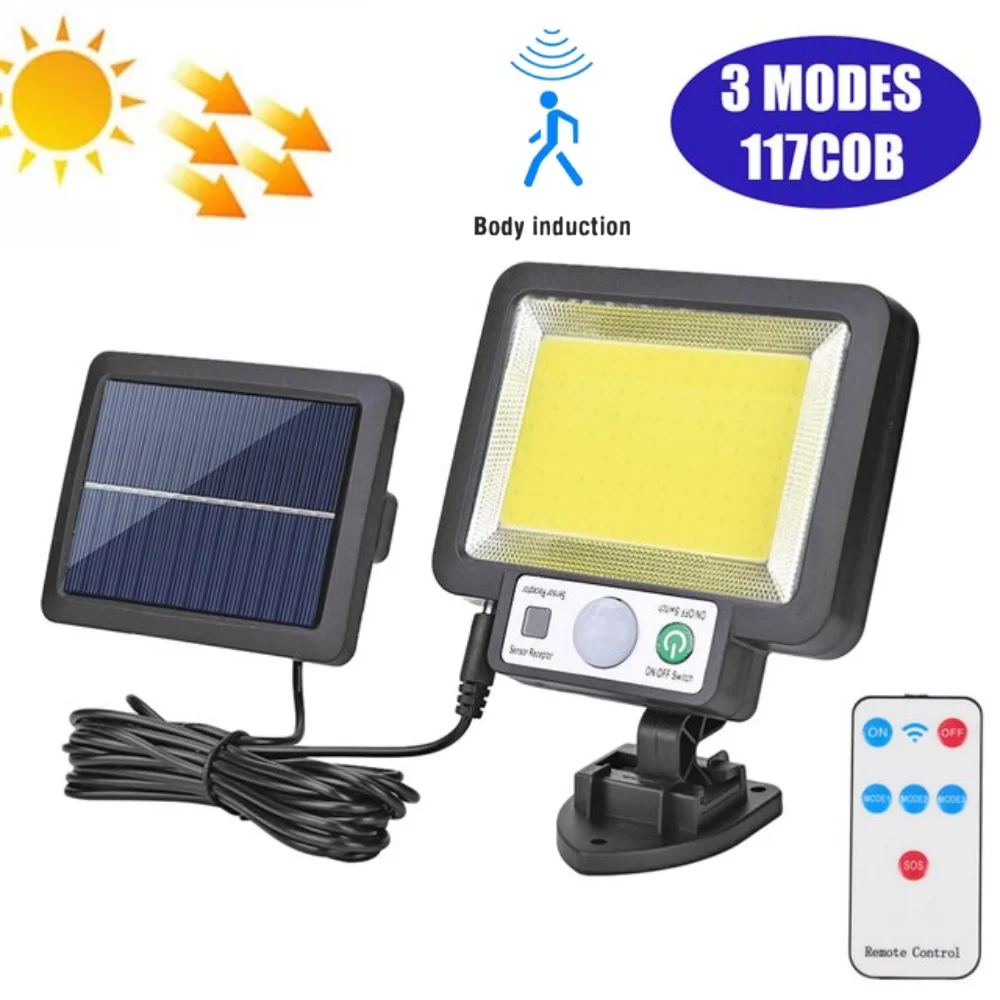 Solar Powered Motion Sensor Outdoor LED Light