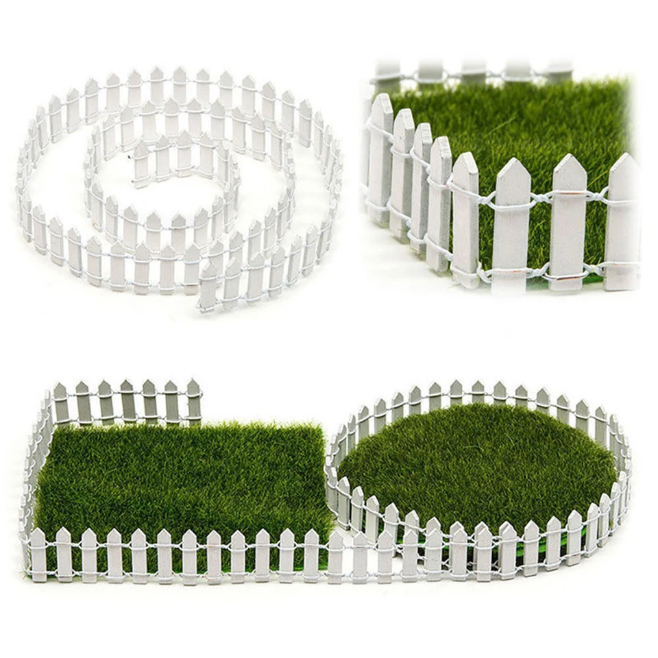 Mini Recinzione In Legno Per Decorazione Piante E Giardino Fatata - Ornamento In Miniatura 1 Pezzo