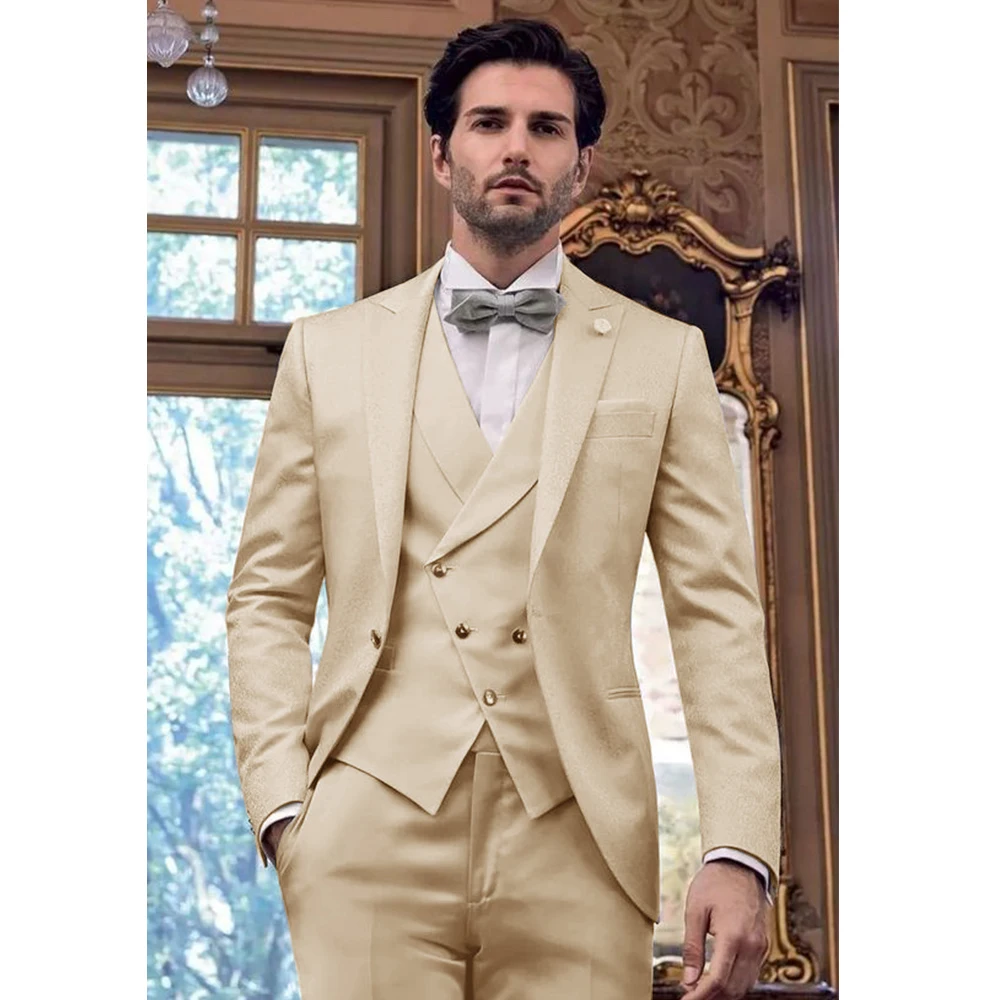 Suit Suit Men's Three-piece Suit Groomsman Suit Dress