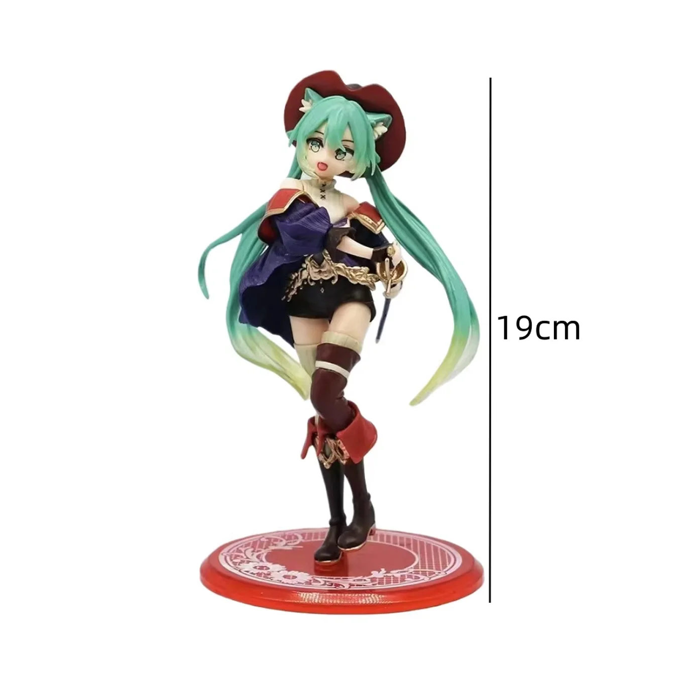 Fantasy Musketeer Fairy Tale Collectible Anime Figure – Durable PVC Display Piece