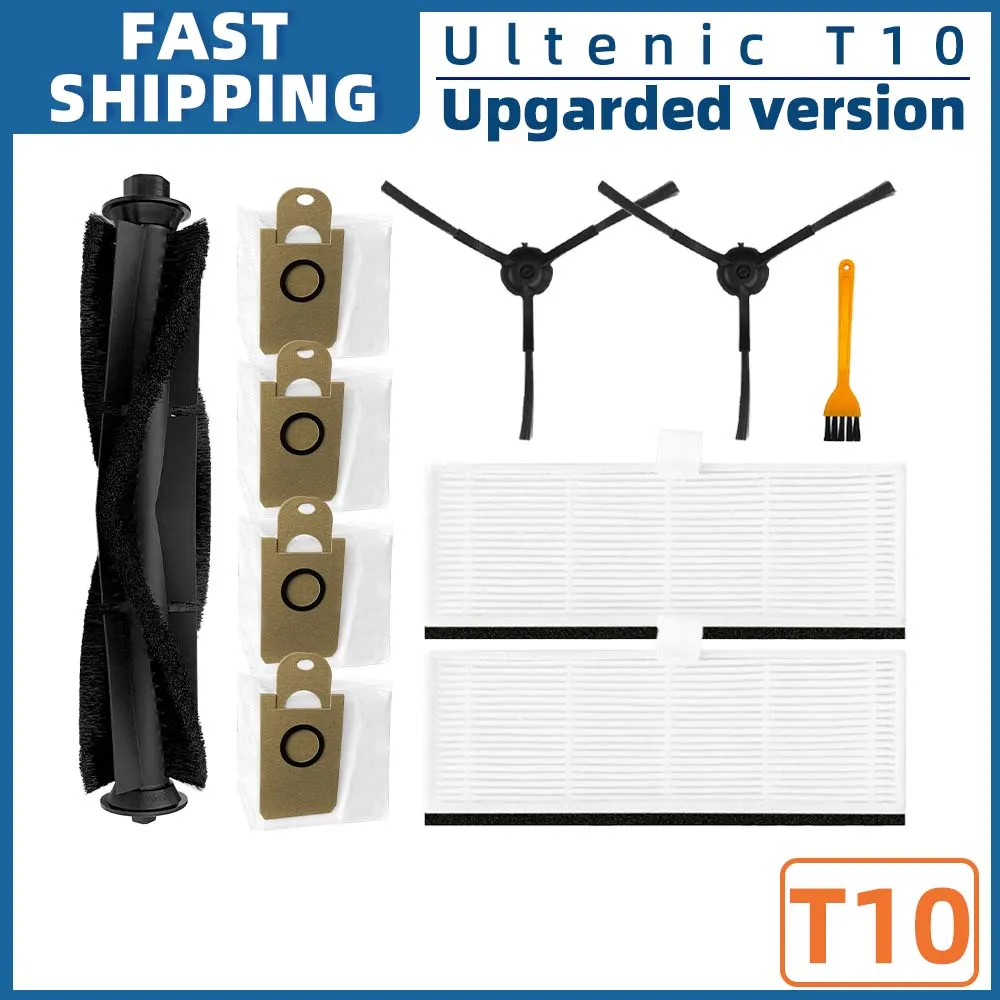 Set Ricambi Per Aspirapolvere Robot Laresar L6 Pro, Ultenic T10 – 3 Panni, 3 Sacchi, 6 Spazzole, 3 Filtri