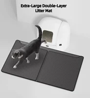 Double Layer Cat Litter Mat – Waterproof Anti-Tracking Litter Trapping Mat, Easy Clean, Non-Slip, for Indoor Cats 1