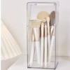 1pc makeup brush storage box, simple and transparent multifunctional makeup brush storage rack, simple, durable and practical 1