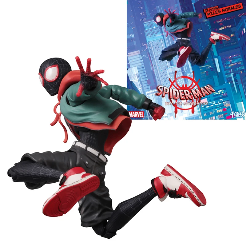 

Original Sentinel Sv Action Spider-Man: Into The Spider-Verse Miles Morales Peni Parker Genuine In Stock Figure Model Toys