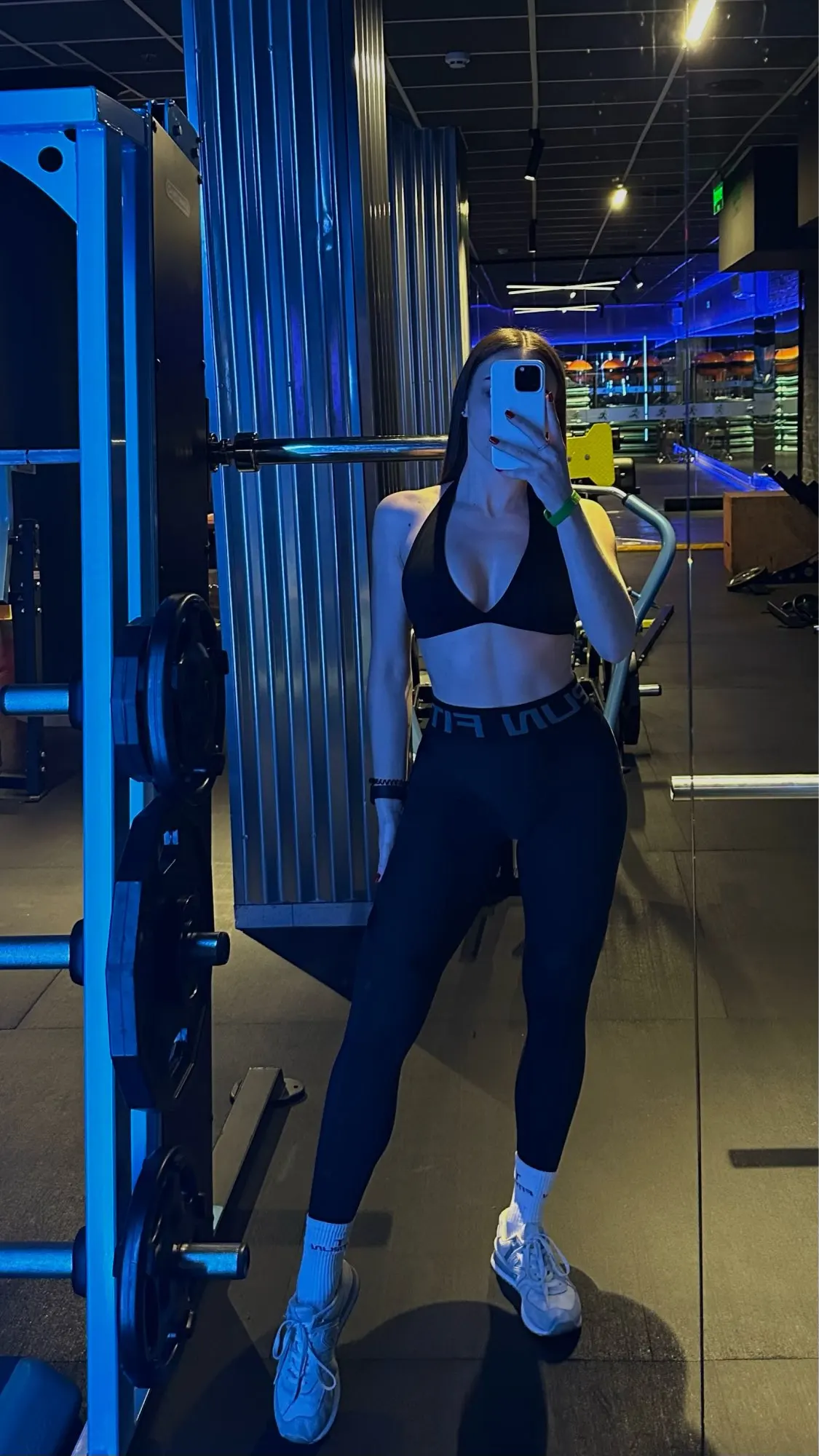 Sexy V-Neck Halter Sports Bra with Built-in Cups photo review