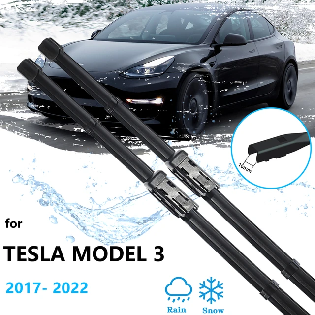 2x Für Tesla Modell 3 2017 2018 2019 2020 2021 2022 Front Wischer Klingen  Pinsel Cutter Gummi Windschutzscheibe Ersatz Hohe qualität - AliExpress