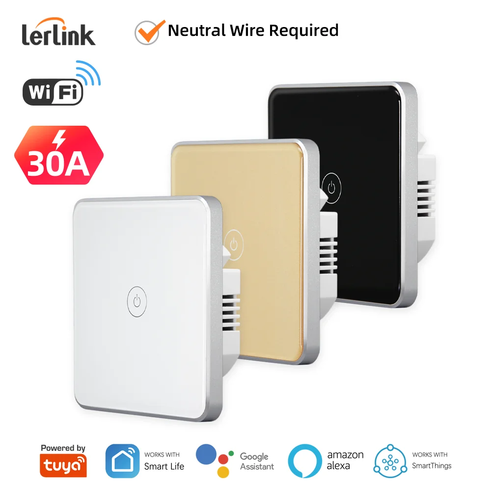 Upgrade Wifi Boiler Water Heater Switch 30a 6600w Tuya Smart Life App