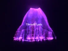  Waterproof Swim Luminous Optic Fiber Mermaid Monofin Sheath Cover Christmas Halloween Cosplay Diving 7 color Switch Control 