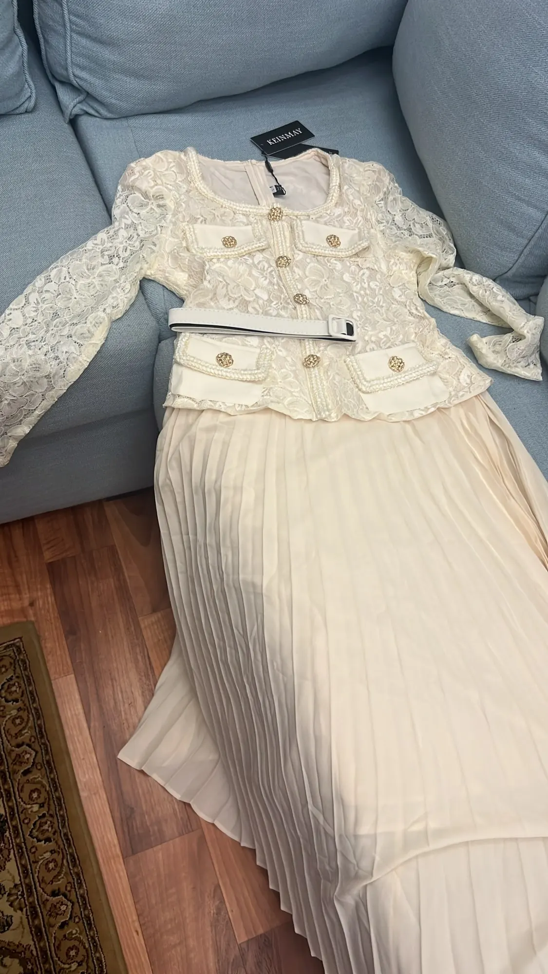 Runway Designer Summer Flower Embroidery Lace Prom Dress photo review