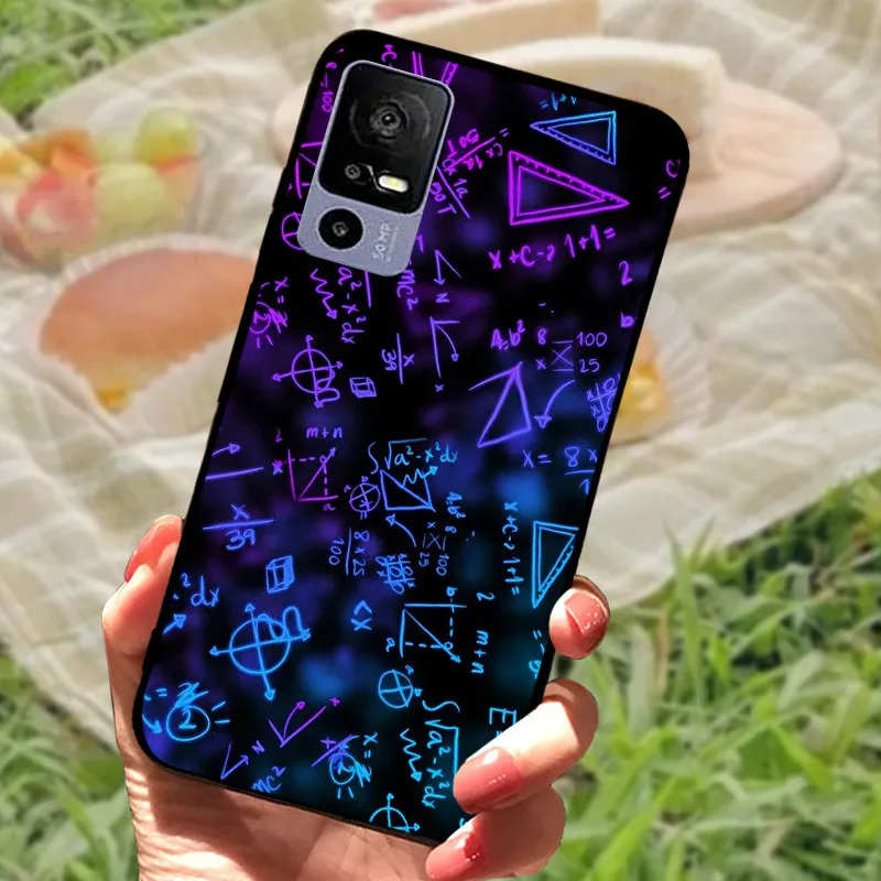 Sleek Black Shockproof Soft TPU Phone Case - Elegant Fashionable Protection