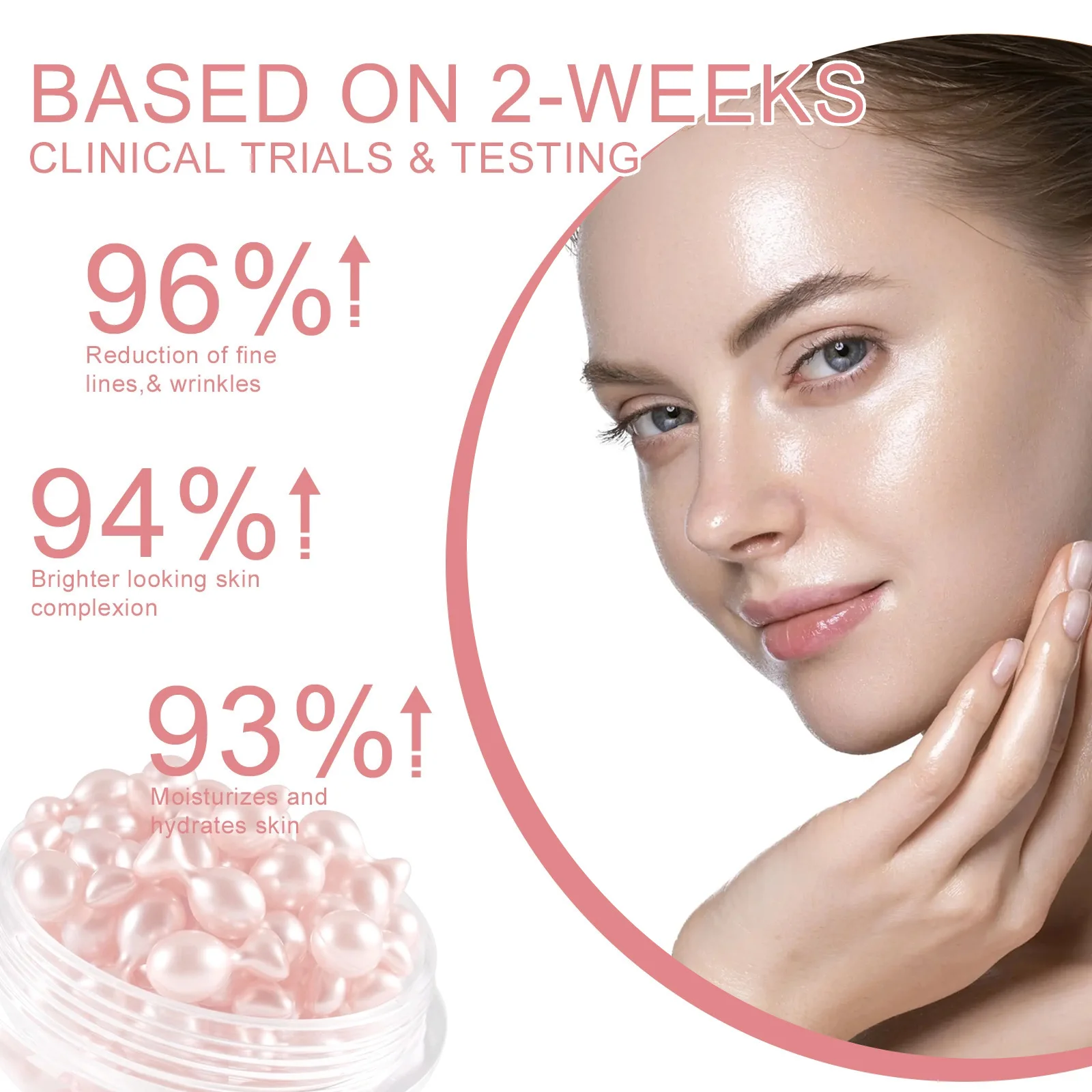 EELHOE Repair Face Serum Capsule Fade Fine Line Anti Wrinkle Essence Firming Face Serum Moisturize Face Rejuvenation Serum 30PCS 6