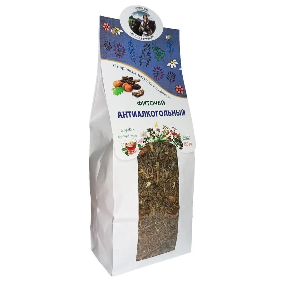 Антиалкогольный фитосбор в бумажной упаковке (150 гр
