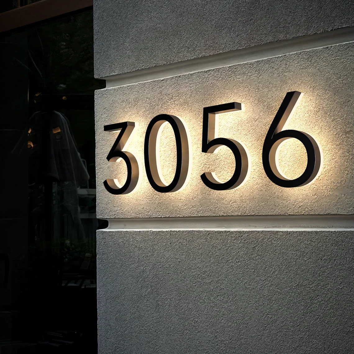 Illuminated Address Number Signs LED Metal 3D Backlit House Numbers Modern Homes Perfect Hotels Resort door address sign,metal house plates,sign display
