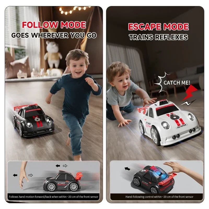 Auto RC Modello C6 con Telecamera HD 2.4GHz, Telecomando, Sensore di Deriva, Alta Velocità, Modalità Demo e Fuga per Bambini - Image 4