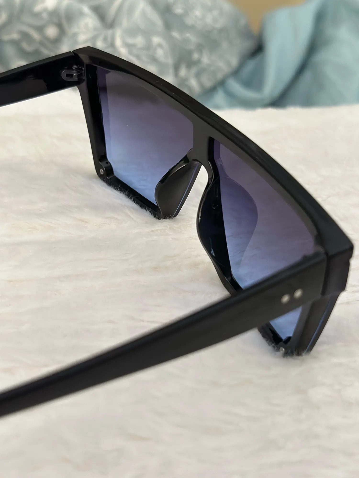Thick Square Sunglasses New Fashion Luxury photo review