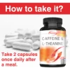 2217-a9e073.jpg Caffeine & L-Theanine Capsules - Enhances Energy Levels, Focus and Concentration - 120 Capsules