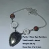 Genuine Moonstone Sodalite Blue Topaz Moss Agate Jasper Citrine Necklace Pendant 3