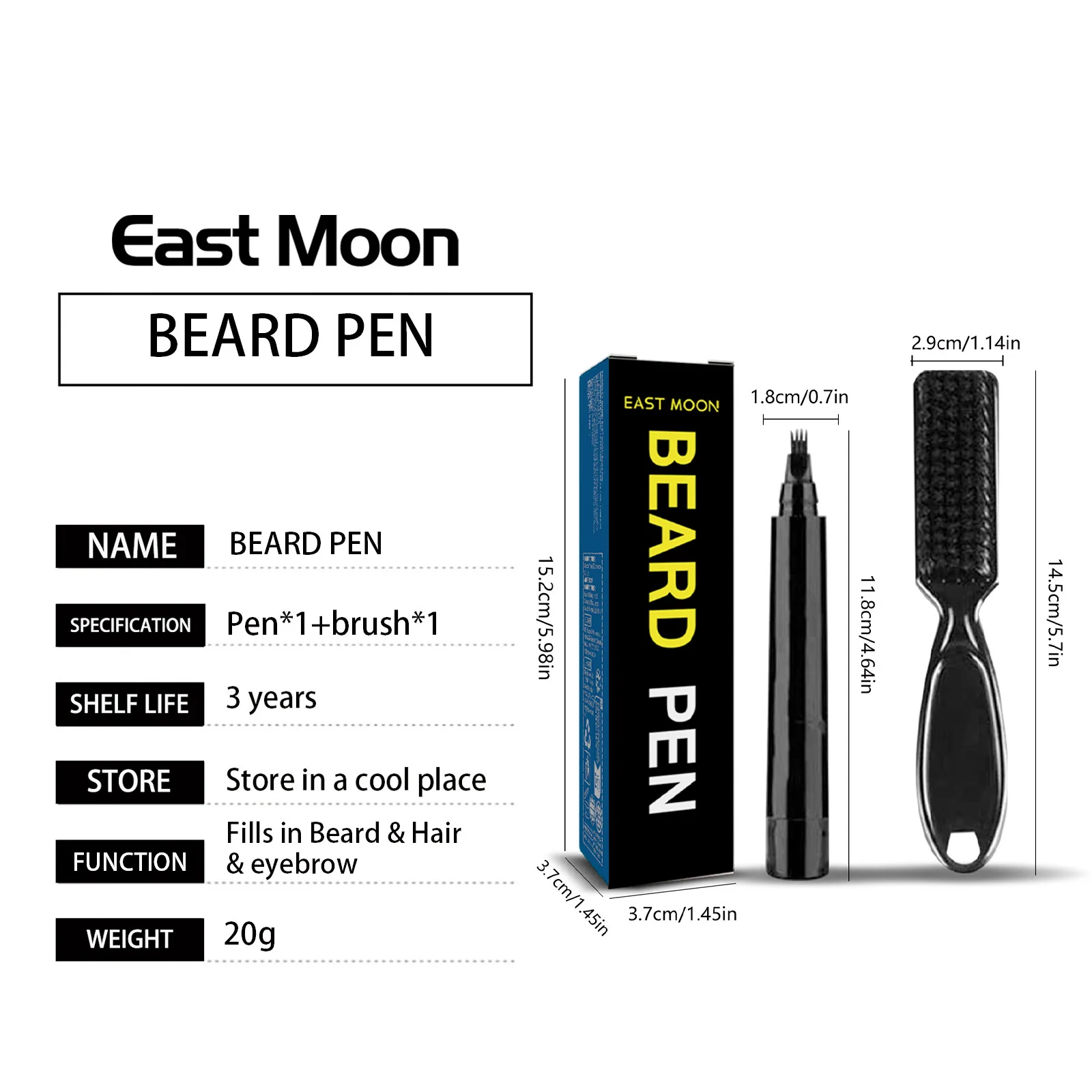 Waterproof Beard Filler Pen for Men