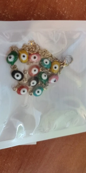 Enchanting blue hues Evil Eye Bead Bracelet for women's charm photo review