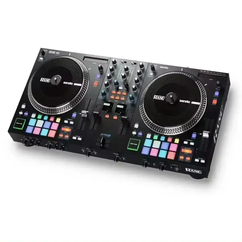 BUY 2 GET 1 무료 레인 ONE 2 채널 프로 7 전동 턴테이블 스타일 데크 DJ 컨트롤러