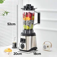 Blender 3 en 1 en acier inoxydable, grande capacité, coupe les légumes, broie la glace, broyeur à salade, hachoir à viande, extracteur de jus 2