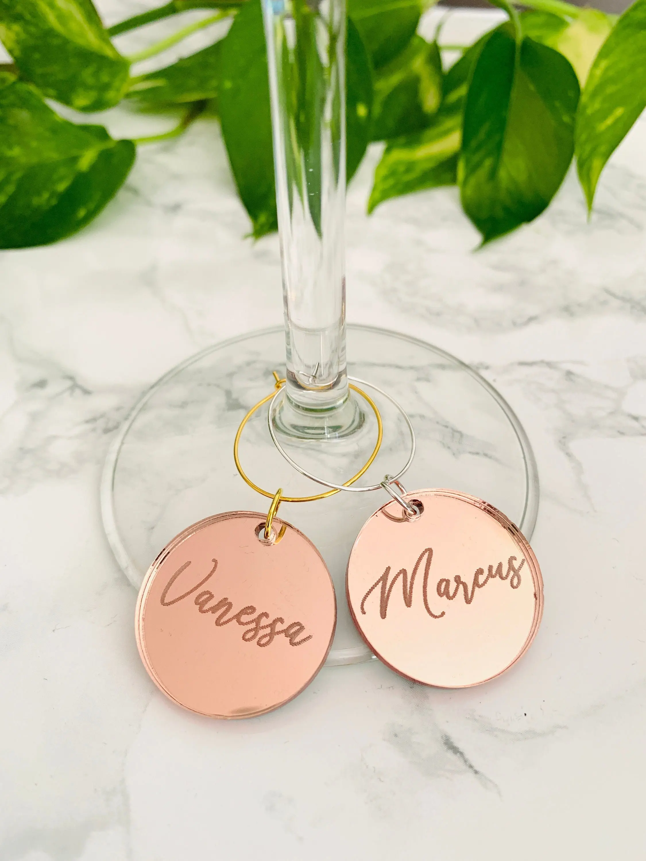 wine charms personalized wedding charms