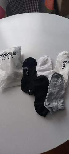 8 Pairs Breathable Men's Socks Short Ankle Elastic Solid Color Mesh High Quality Cotton Business Black White Women's Sock Unisex photo review