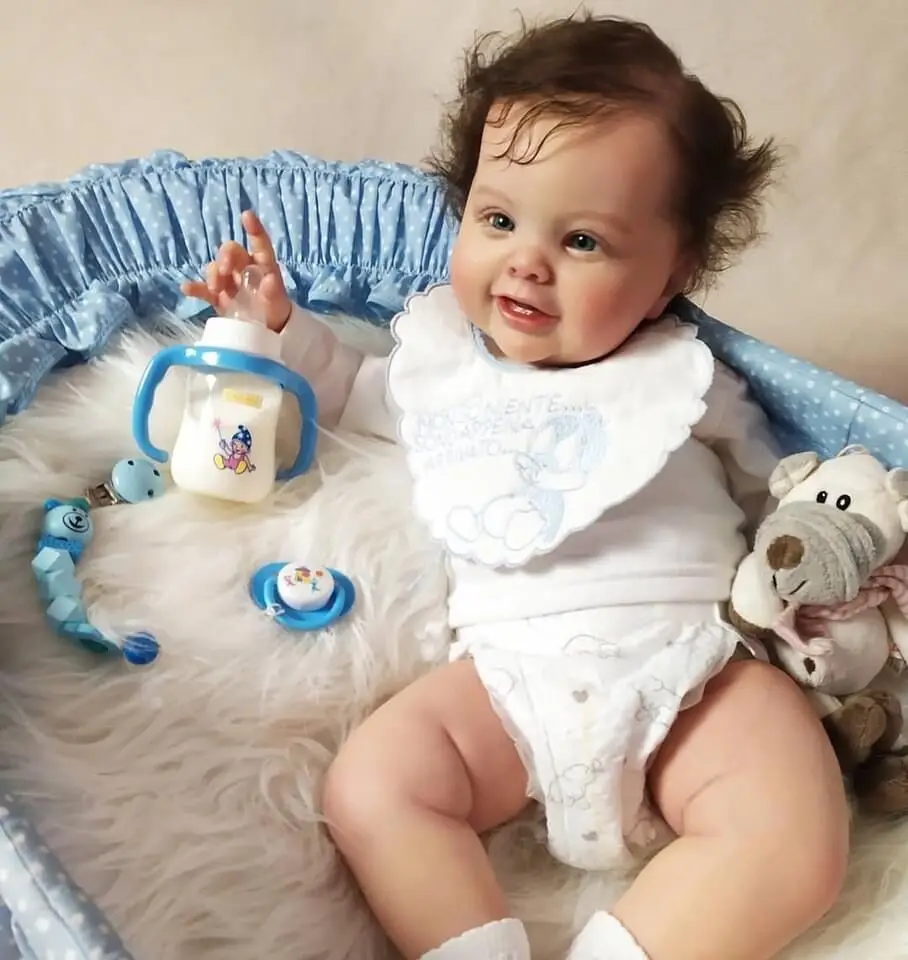 Bebê Reborn Bambole 24 Pollici Kodi 3D Dipinta Realistico Morbido Vinile Bambino Rinato Bambole Con Radicata Capelli Muñecas Para Niñas