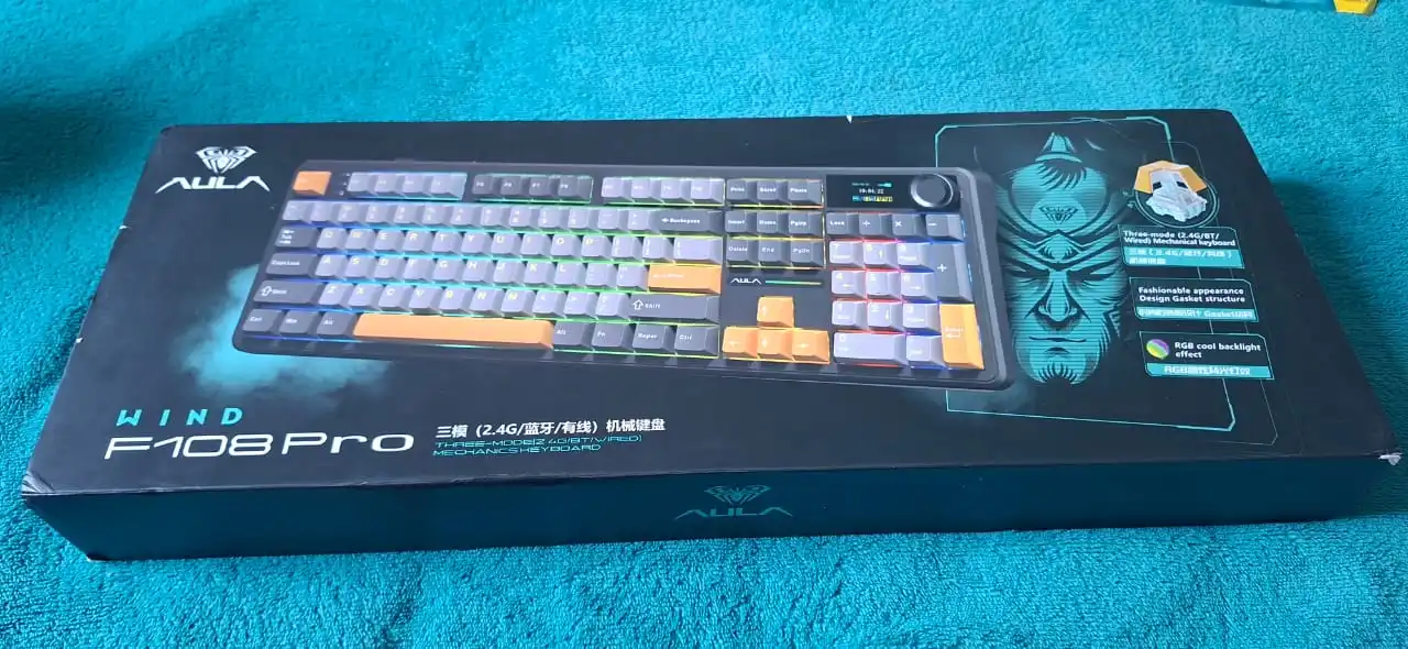 AULA F108Pro Wireless Bluetooth Mechanical Keyboard photo review
