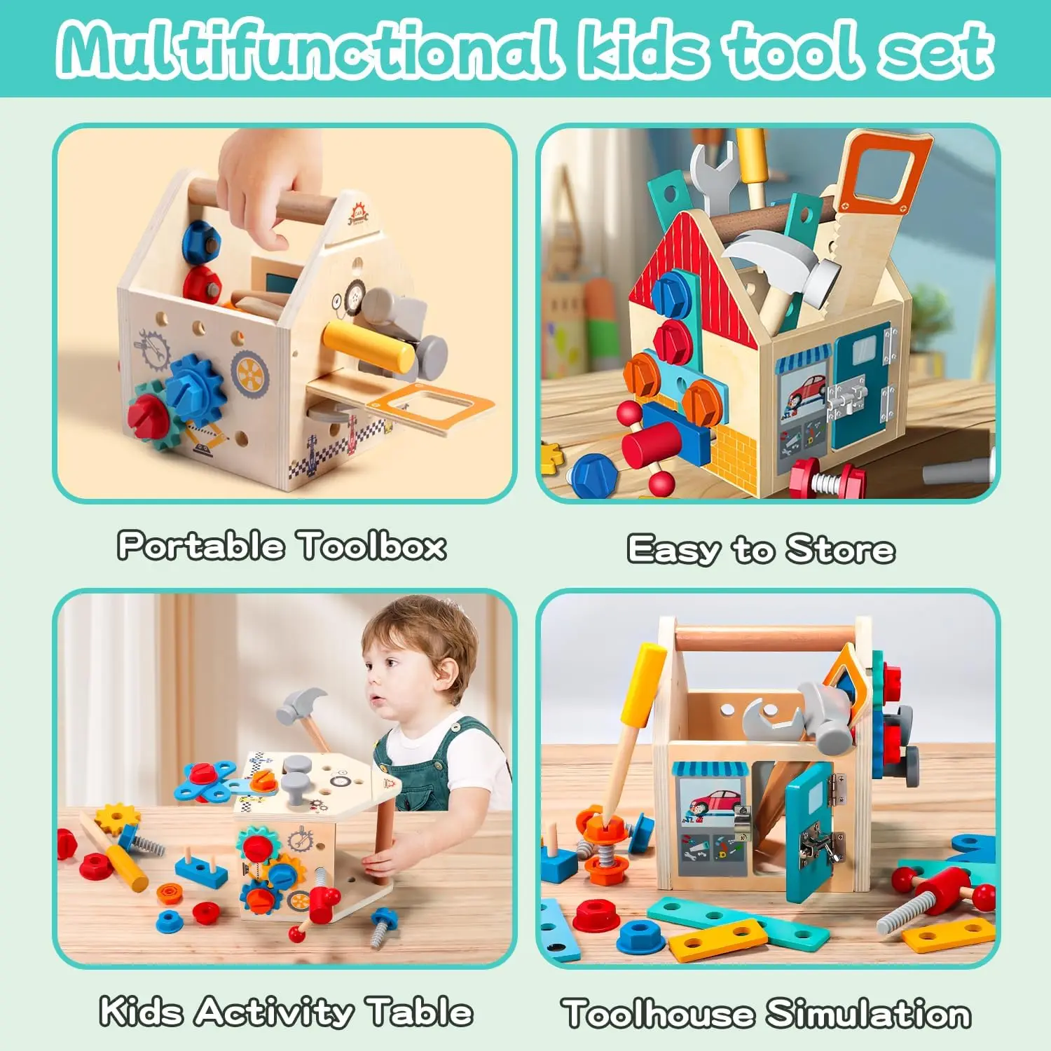Children's Wooden Toolbox 3