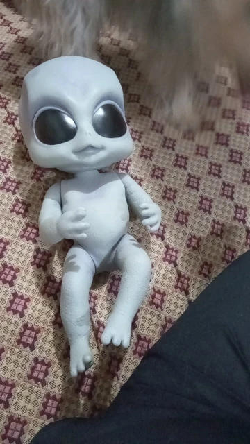 Realistic Hand-Detailed Reborn Baby Alien 14inch | 35cm photo review
