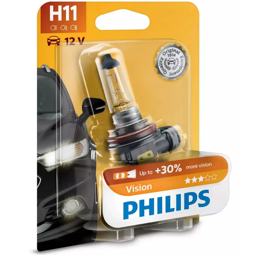 Лампа галогенная H11 55W 12V PHILIPS