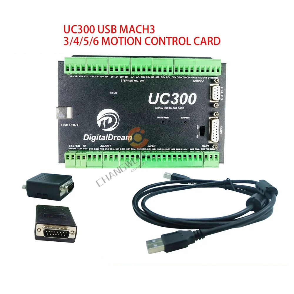 Usb Mach3 Cnc Controller Uc300 Nvum Pgrade 3/4/5/6 Axis Motion Control Card For Cnc Milling Machine