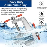 1pc Mini Aluminum Hobby Vice - Compact Multifunctional Clip Workbench, Small Repair, and DIY Projects - Durable, Adjustable 2