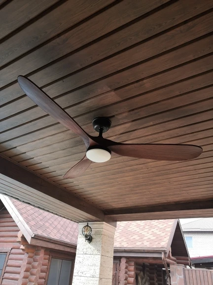 60 inch ceiling fan industrial vintage wooden ventilator with light Remete control decorative blower wood retro fans