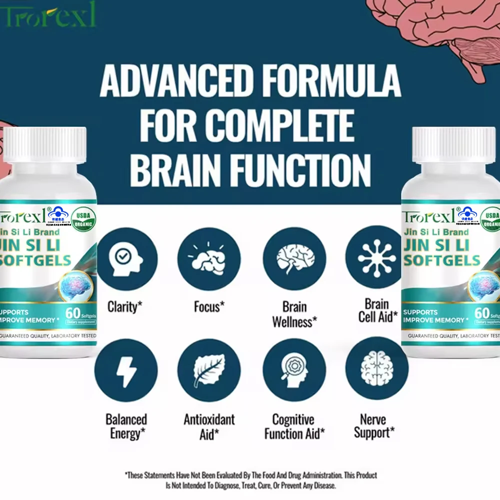 Brain Supplement-Nootropic Brain Booster for Focus, Clarity, Improved Memory & Mood -Support for Concentration & Fog