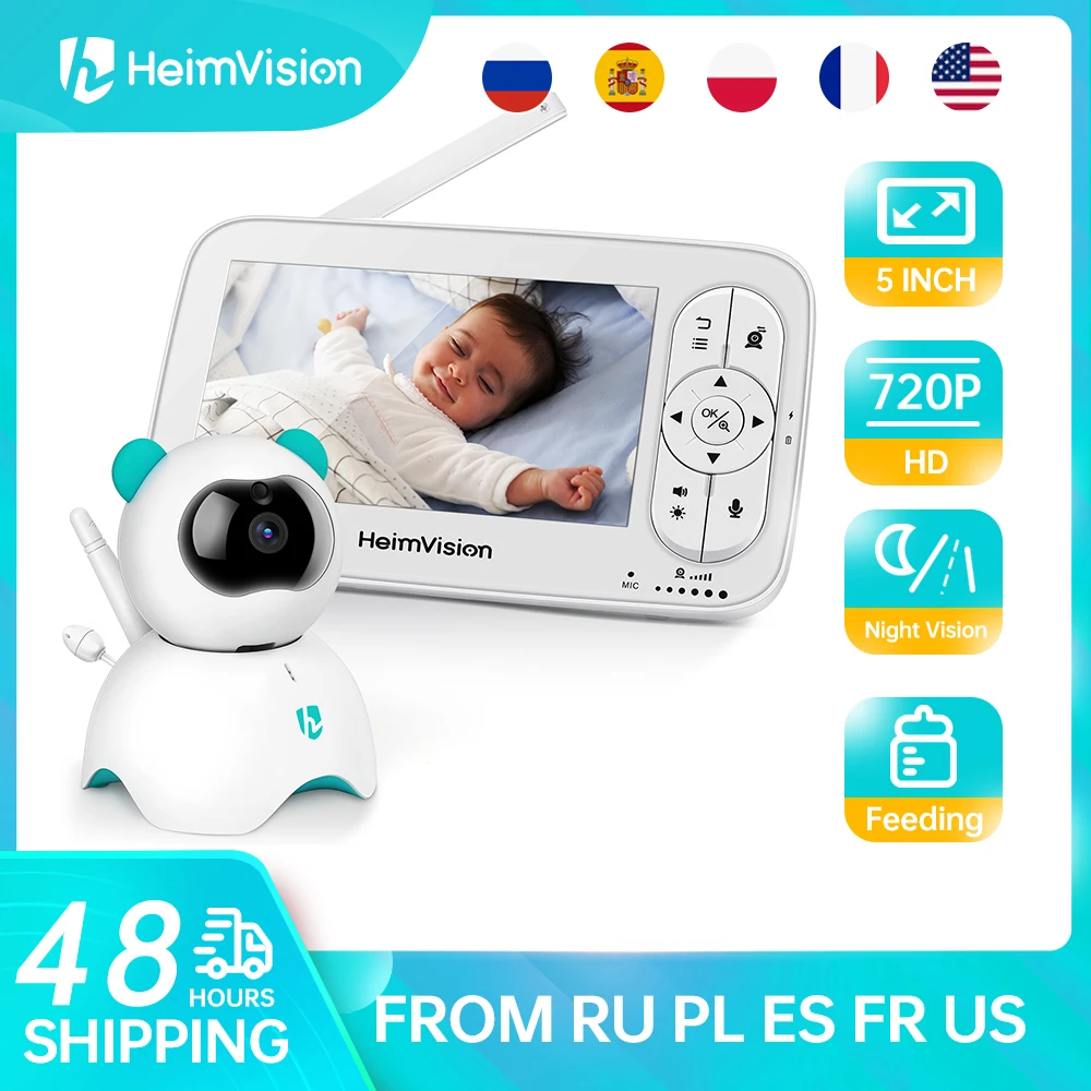 HeimVision HM136 Baby Monitor da 5.0 pollici con fotocamera Wireless