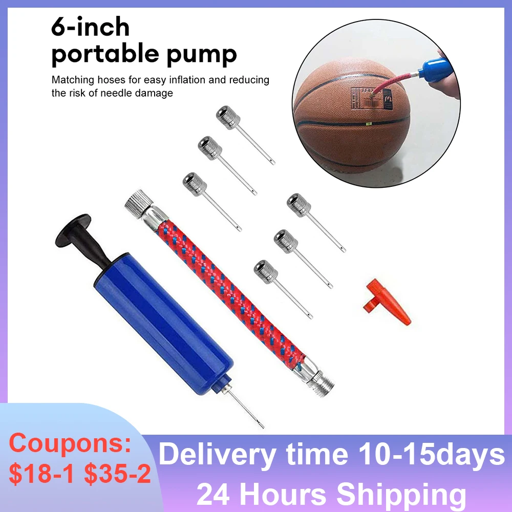 10pcs/set Ball Pump Handheld Ball Air Pump Durable Balloon Volleyball