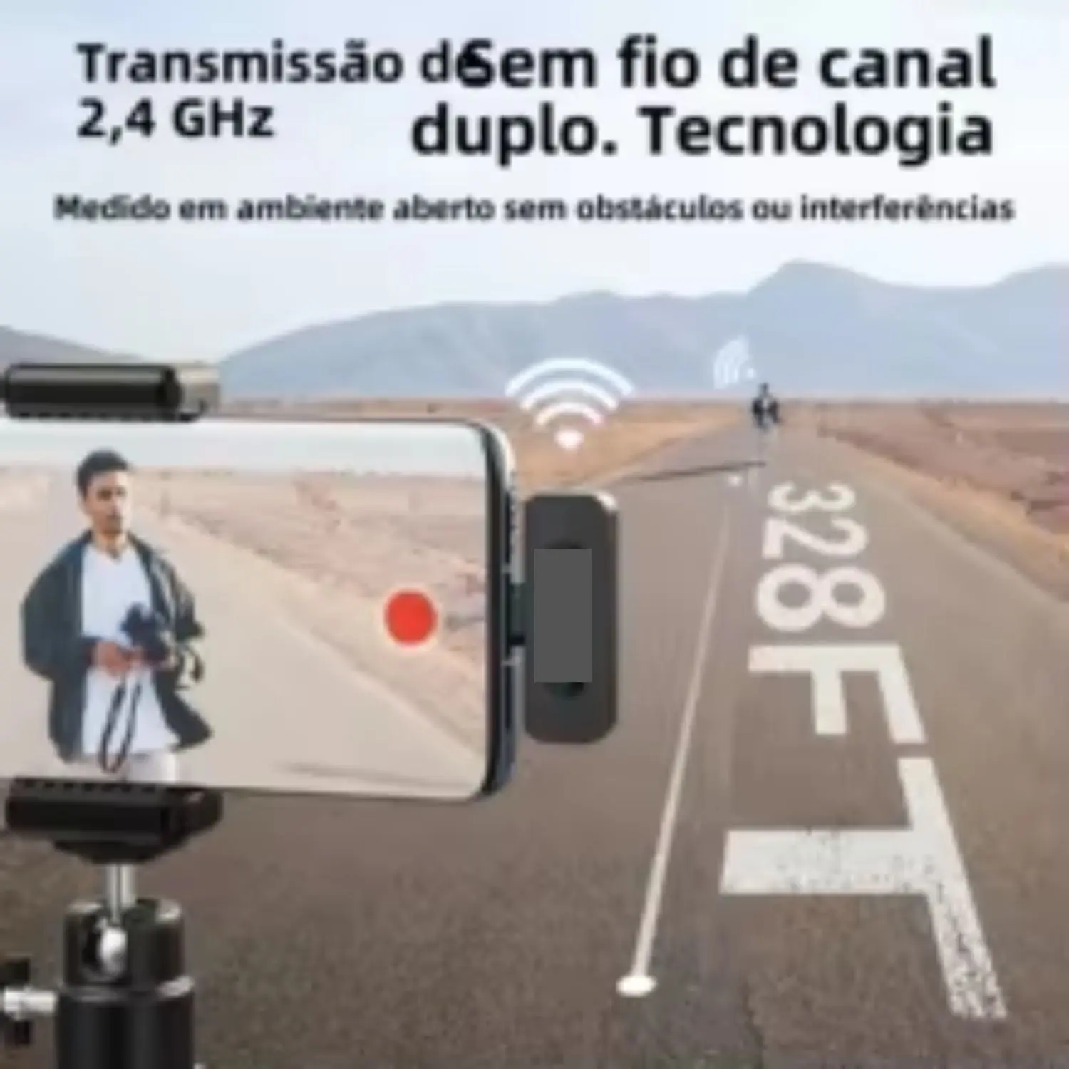 마이크로폰 sem fio lapela com cancelamento de ruido 마이크로폰은 셀룰러 및 카메라 스트리밍 브이로그용으로 재생됩니다.