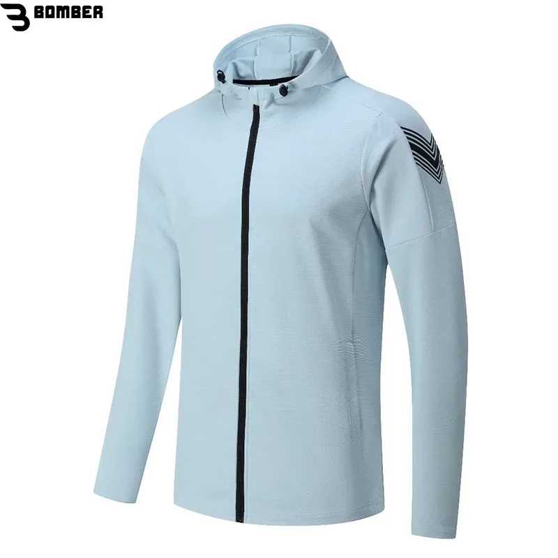 

Running Hiking Climbing Cycling Windproof Outdoor Sports Coat For Men Women Zipper Hoodies Pockets High Quality Breathable