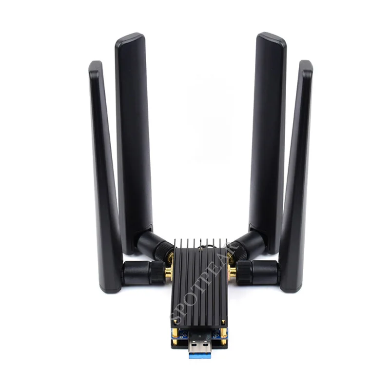 Raspberry pi Usb3.1 a M.2 Chave b Port 5g Placa de Expansão Dongle Quatro Antenas Caixa de Liga de Alumínio - Imagem 2